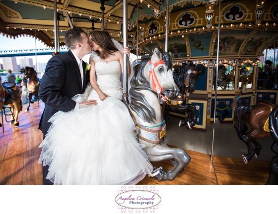 Brooklyn NY Wedding Photographer Jane's Carousel