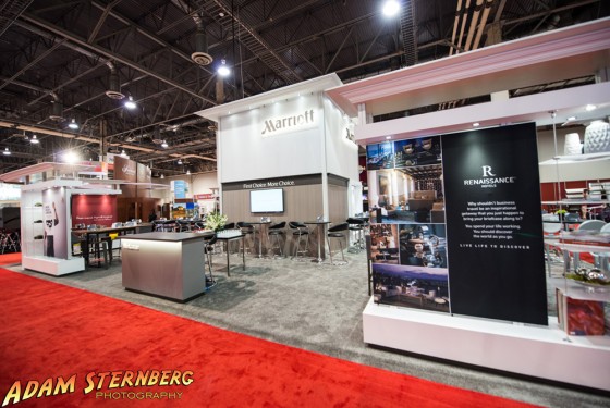 Marriott Resorts trade show booth