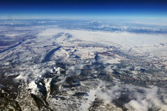 Colorado Rockies,
from 45,000ft