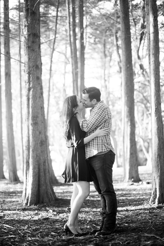 Black and White Engagement Session