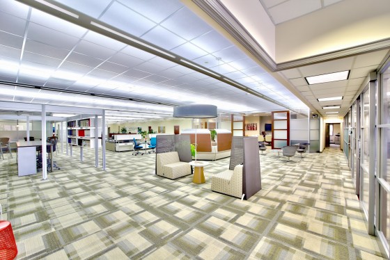 Interior of McWaters furniture showroom