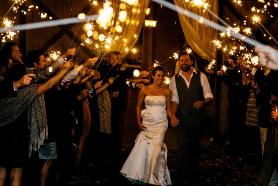 Sparkler Wedding photo
