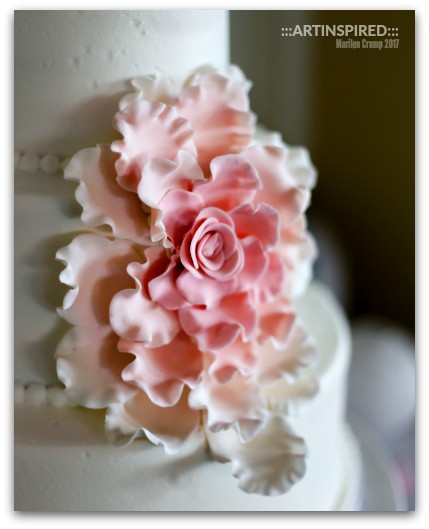 Ornate Wedding Cake Edible Flower