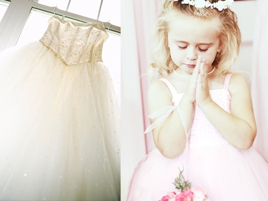 Adorable little bridesmaid