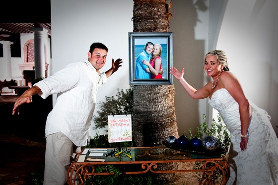 Groom and Bride are extremely happy