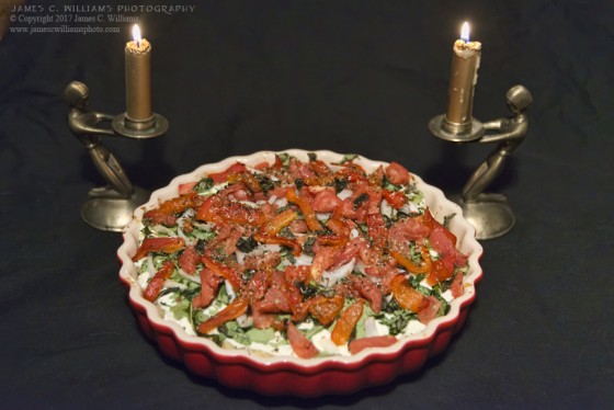 Deep Dish Pizza with Candles