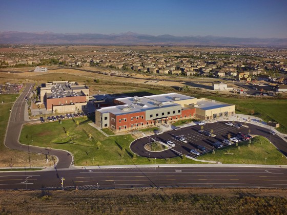 School aerial for Architect and General Contractor