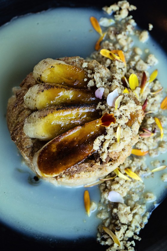 bread pudding, banana