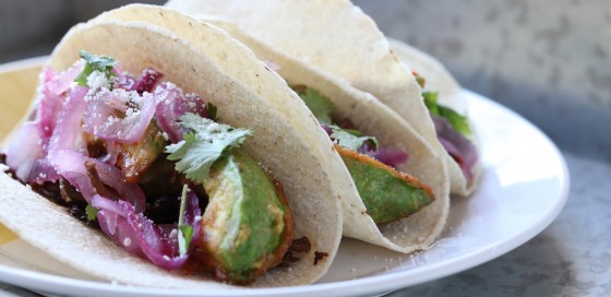 Fried avocado taco (Blue Apron)