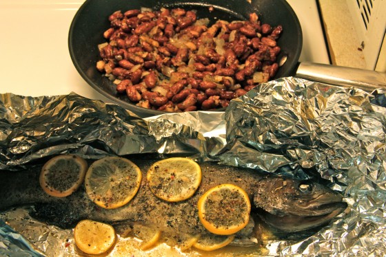Fresh trout